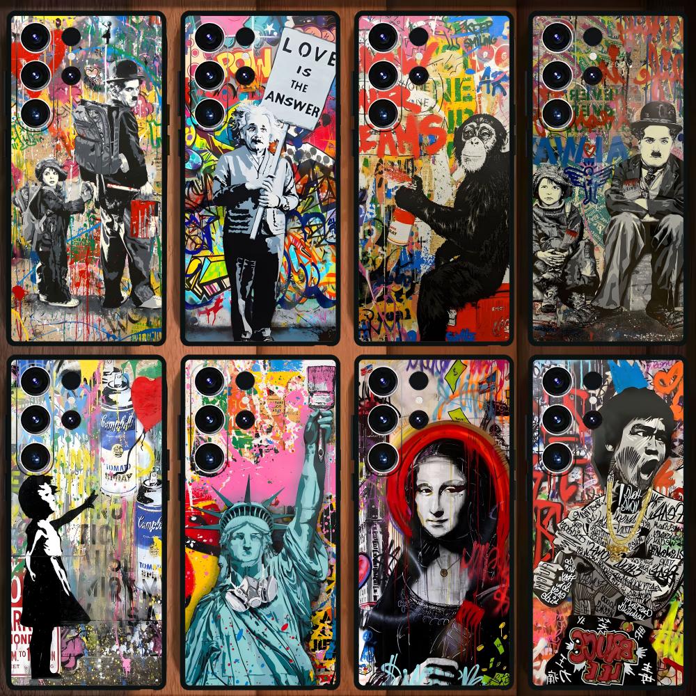 Samsung Galaxy S24 - Banksy Graffiti Art coque de téléphone