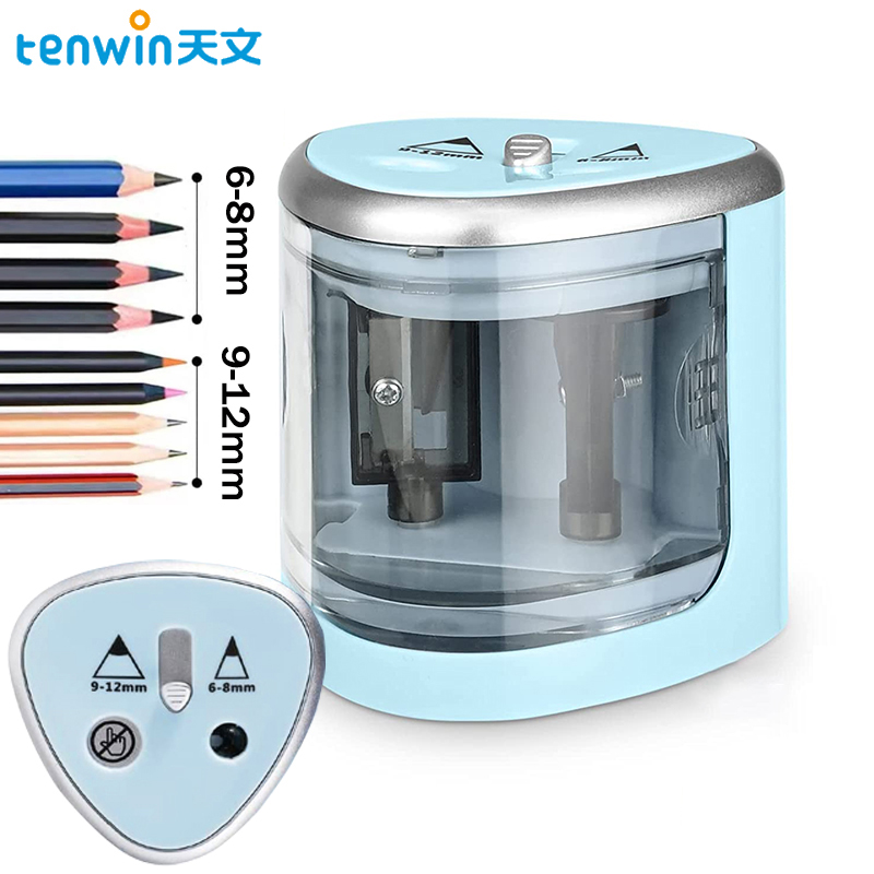 Electronic Gadgets For Home - Tenwin-Taille-crayon électrique automatique à deux trous,