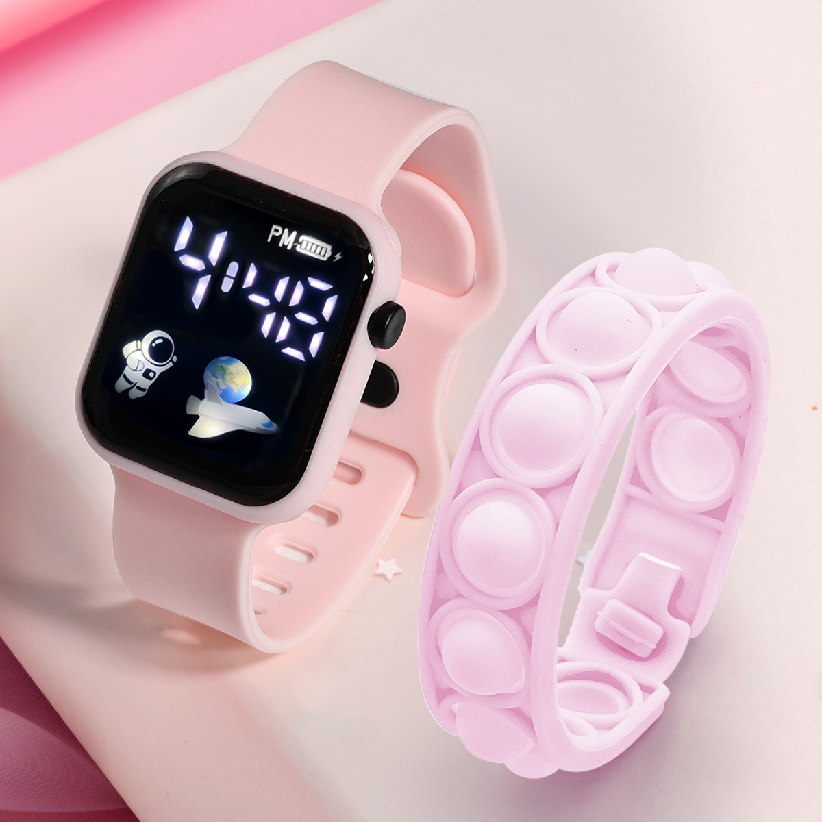Smart Watch Kids - Bracelet de montre intelligente pour enfants,