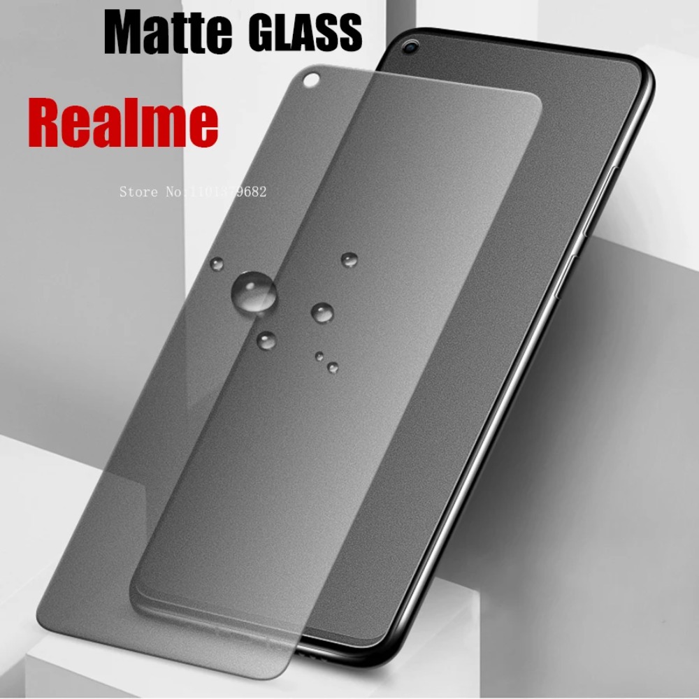 3 pièces verre trempé mat Real - Realme C67 avis et prix