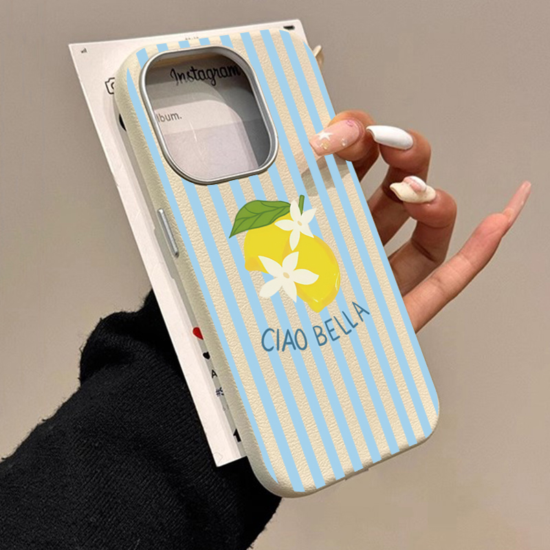 Conception rétro rayée citron  - Samsung Galaxy S24 avis et prix