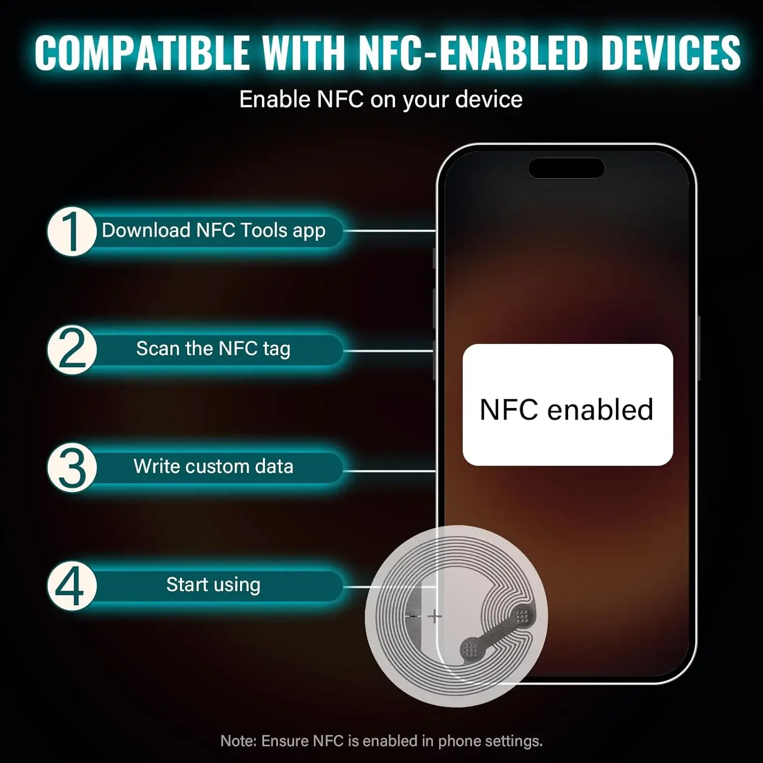 Autocollants NFC NTAG215 13,56 - Nfc Tag Programmable avis et prix