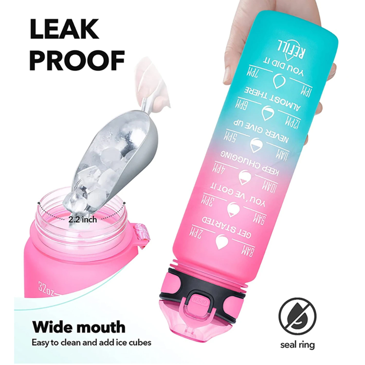 Bouteille d'eau de sport 1L av - Smart Water Bottle Tracker avis et prix